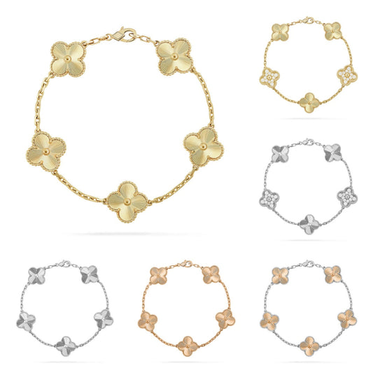 [Sophire Jewelry ] CLOVER 5 MOTIF LASER BRACELET COLLECTION
