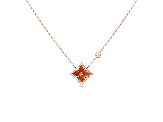 [Sophire]STAR NECKLACE ROSE GOLD 1 DIAMOND