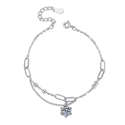 [Sophire]CLASSIC SOLITAIRE MOISSANITE BRACELET