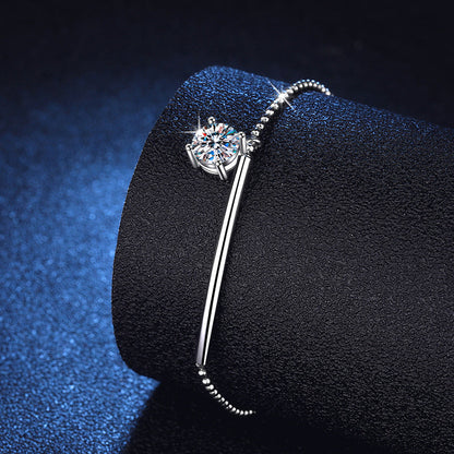 [Sophire]ELEGANT HALF-MOON CURVE MOISSANITE BRACELET