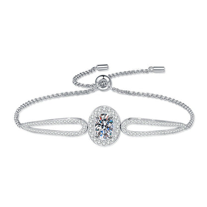 [Sophire]"PIGEON'S EGG" TEARDROP MOISSANITE BRACELET