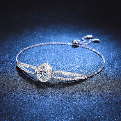 [Sophire]"PIGEON'S EGG" TEARDROP MOISSANITE BRACELET