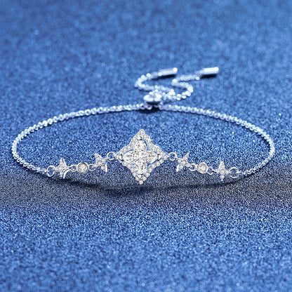 [Sophire]MARQUISE-CLOVER MOISSANITE BRACELET