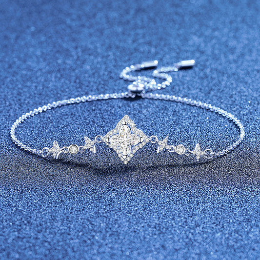 [Sophire]MARQUISE-CLOVER MOISSANITE BRACELET