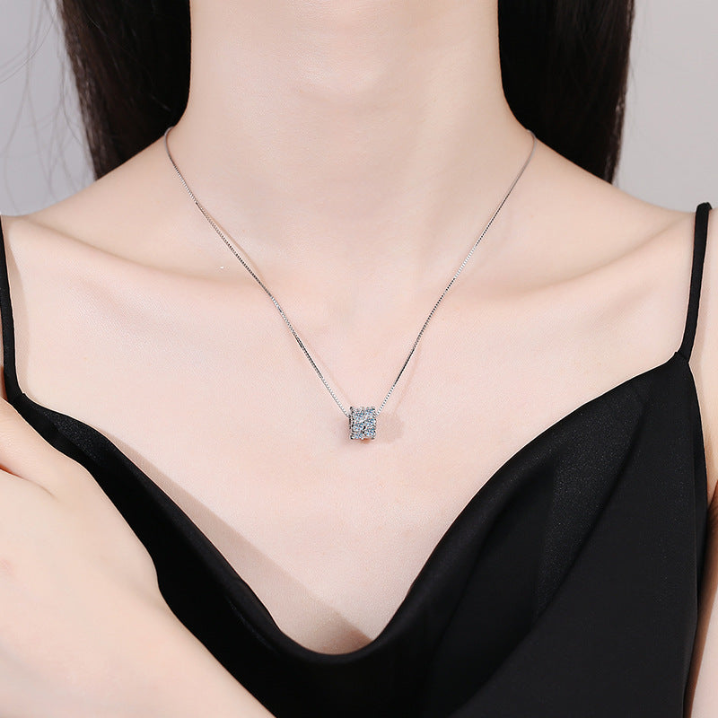 [Sophire]ELEGANT SLIM-WAIST MOISSANITE NECKLACE