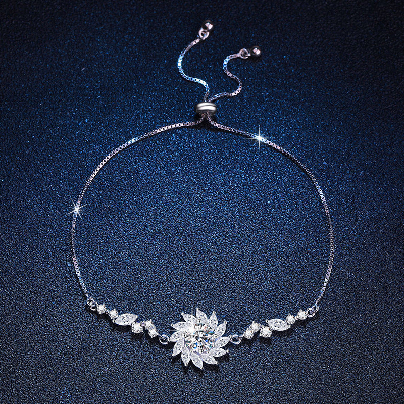 [Sophire]RADIANT SUNFLOWER MOISSANITE BRACELET