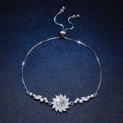 [Sophire]RADIANT SUNFLOWER MOISSANITE BRACELET