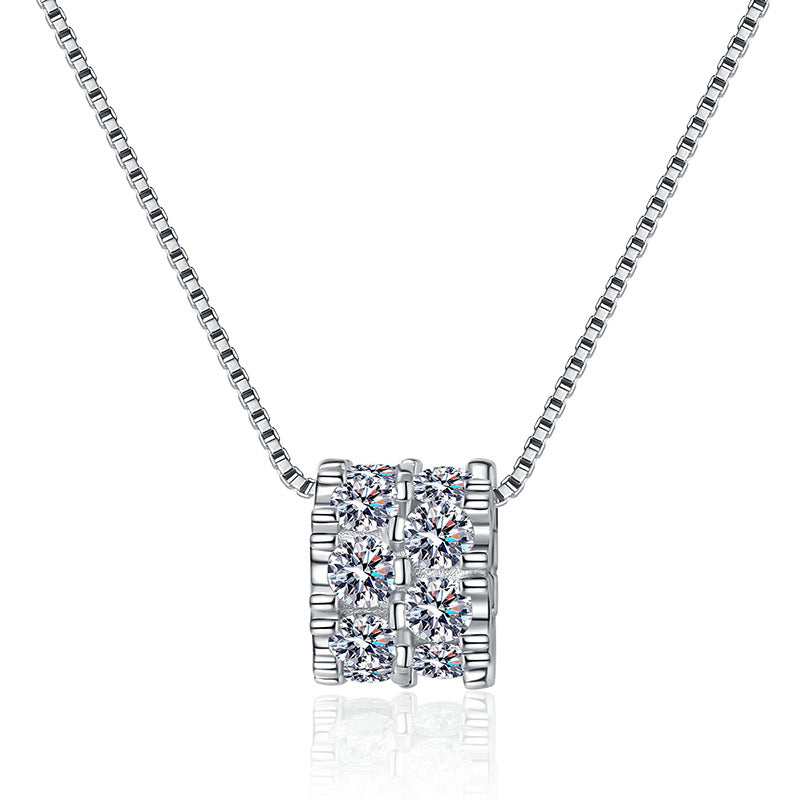 [Sophire]ELEGANT SLIM-WAIST MOISSANITE NECKLACE