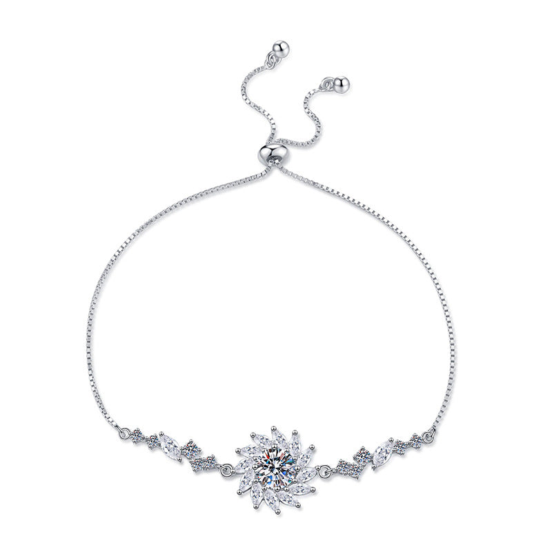 [Sophire]RADIANT SUNFLOWER MOISSANITE BRACELET