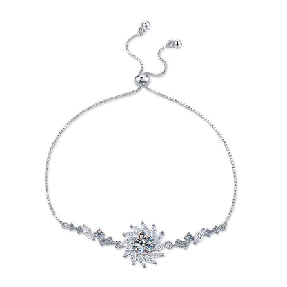 [Sophire]RADIANT SUNFLOWER MOISSANITE BRACELET