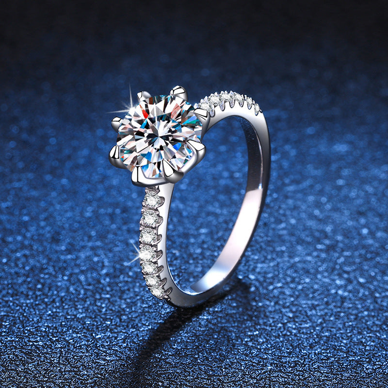 [Sophire]BOLD TIGER CLAW MOISSANITE ENGAGEMENT RING