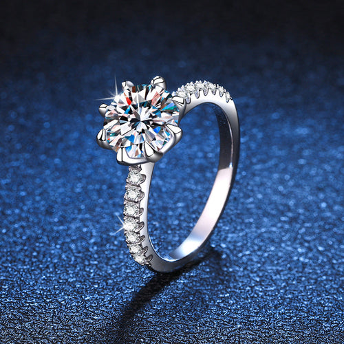[Sophire]BOLD TIGER CLAW MOISSANITE ENGAGEMENT RING