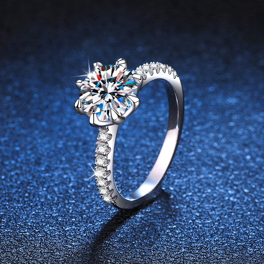[Sophire]BOLD TIGER CLAW MOISSANITE ENGAGEMENT RING