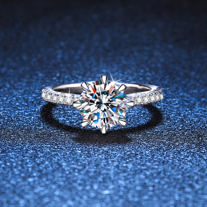 [Sophire]BOLD TIGER CLAW MOISSANITE ENGAGEMENT RING