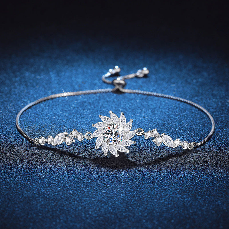 [Sophire]RADIANT SUNFLOWER MOISSANITE BRACELET
