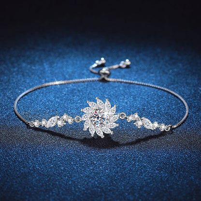 [Sophire]RADIANT SUNFLOWER MOISSANITE BRACELET