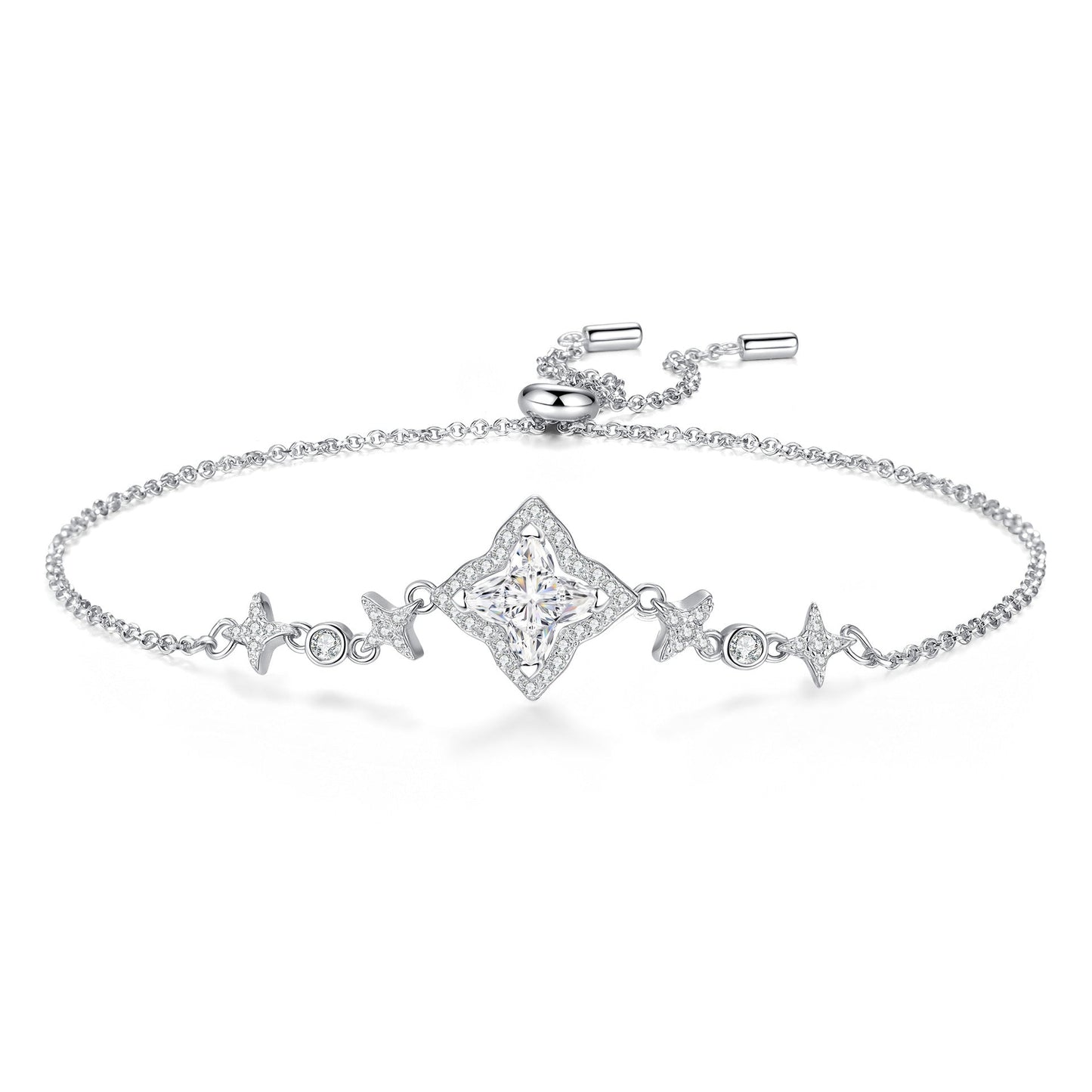 [Sophire]MARQUISE-CLOVER MOISSANITE BRACELET