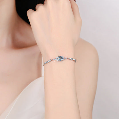 [Sophire]BLOOMING STAR-FLOWER MOISSANITE BRACELET