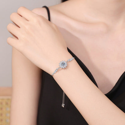 [Sophire]RADIANT SUNFLOWER MOISSANITE BRACELET