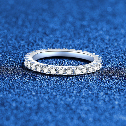 [Sophire]DAINTY 0.87CT FULL ETERNITY MOISSANITE RING
