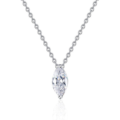[Sophire]SOPHISTICATED MARQUISE-CUT MOISSANITE PENDANT NECKLACE