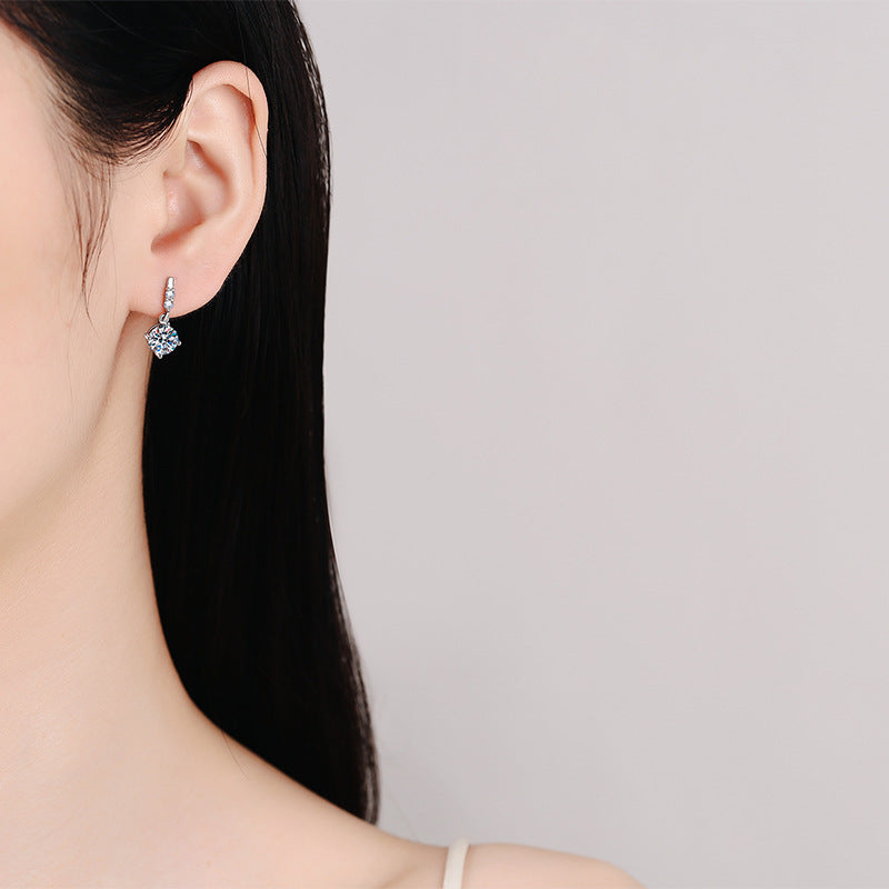[Sophire]DYNAMIC TASSEL MOISSANITE DROP EARRINGS