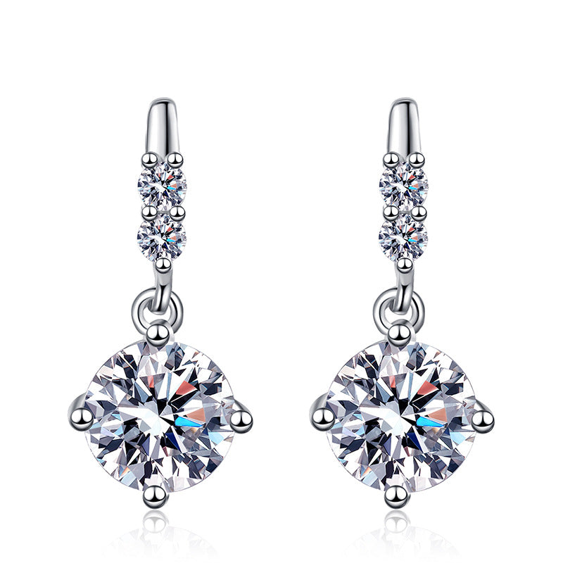 [Sophire]DYNAMIC TASSEL MOISSANITE DROP EARRINGS