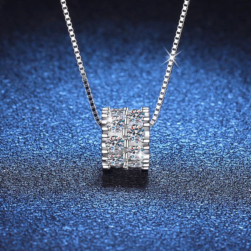 [Sophire]ELEGANT SLIM-WAIST MOISSANITE NECKLACE