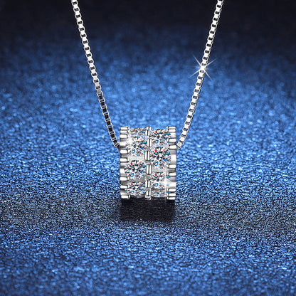 [Sophire]ELEGANT SLIM-WAIST MOISSANITE NECKLACE