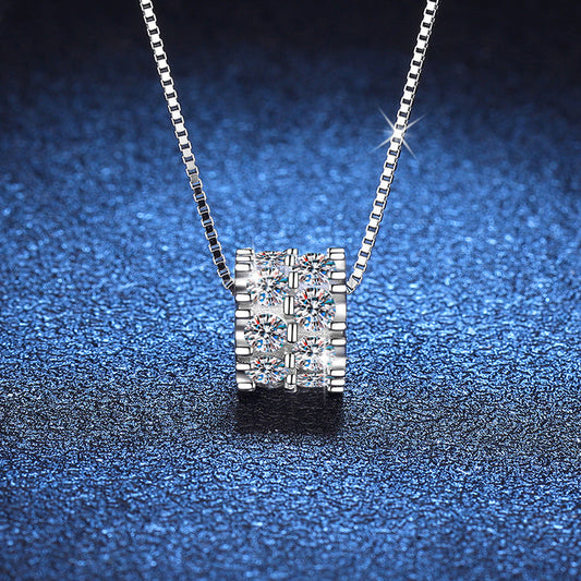 [Sophire]ELEGANT SLIM-WAIST MOISSANITE NECKLACE