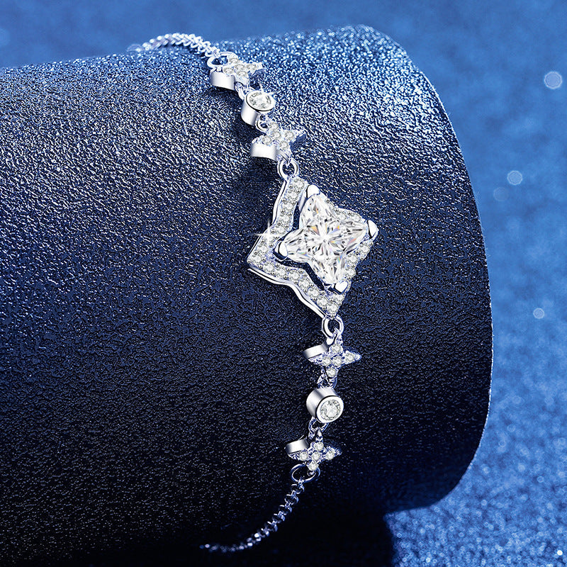 [Sophire]MARQUISE-CLOVER MOISSANITE BRACELET