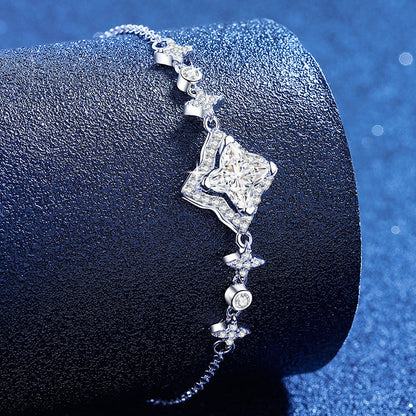 [Sophire]MARQUISE-CLOVER MOISSANITE BRACELET