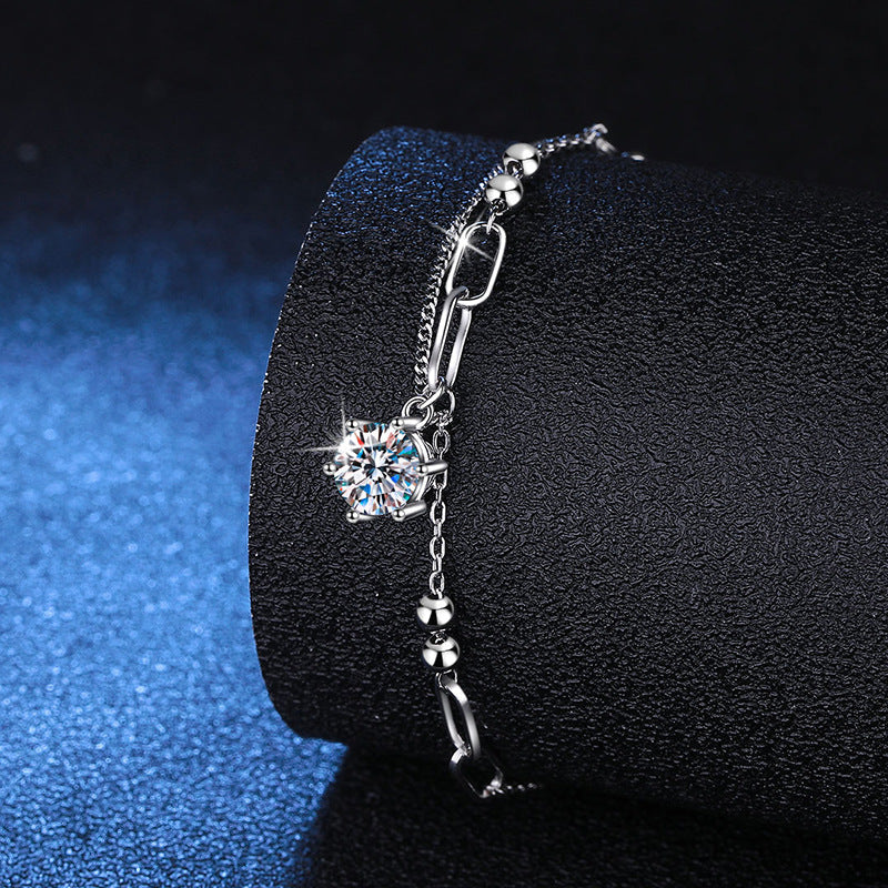 [Sophire]CLASSIC SOLITAIRE MOISSANITE BRACELET