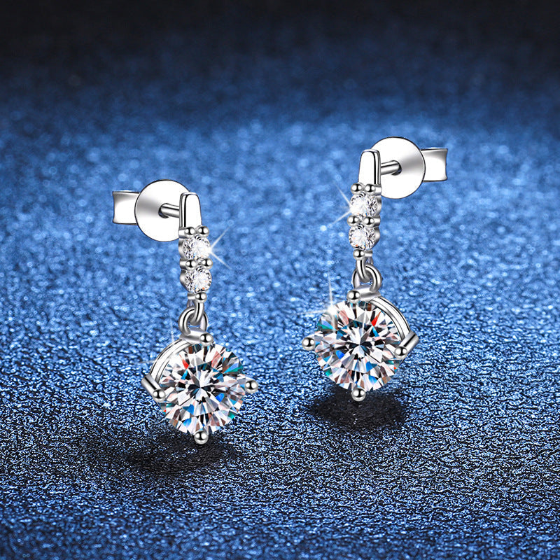 [Sophire]DYNAMIC TASSEL MOISSANITE DROP EARRINGS