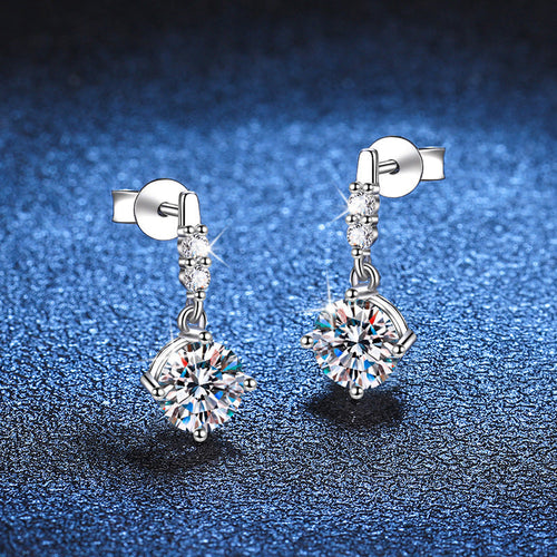 [Sophire]DYNAMIC TASSEL MOISSANITE DROP EARRINGS