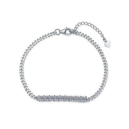 [Sophire]SMILING CURVE MOISSANITE BRACELET