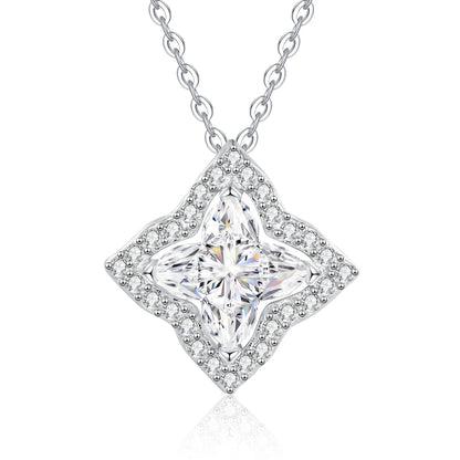 [Sophire]STAR-CLOVER MOISSANITE NECKLACE