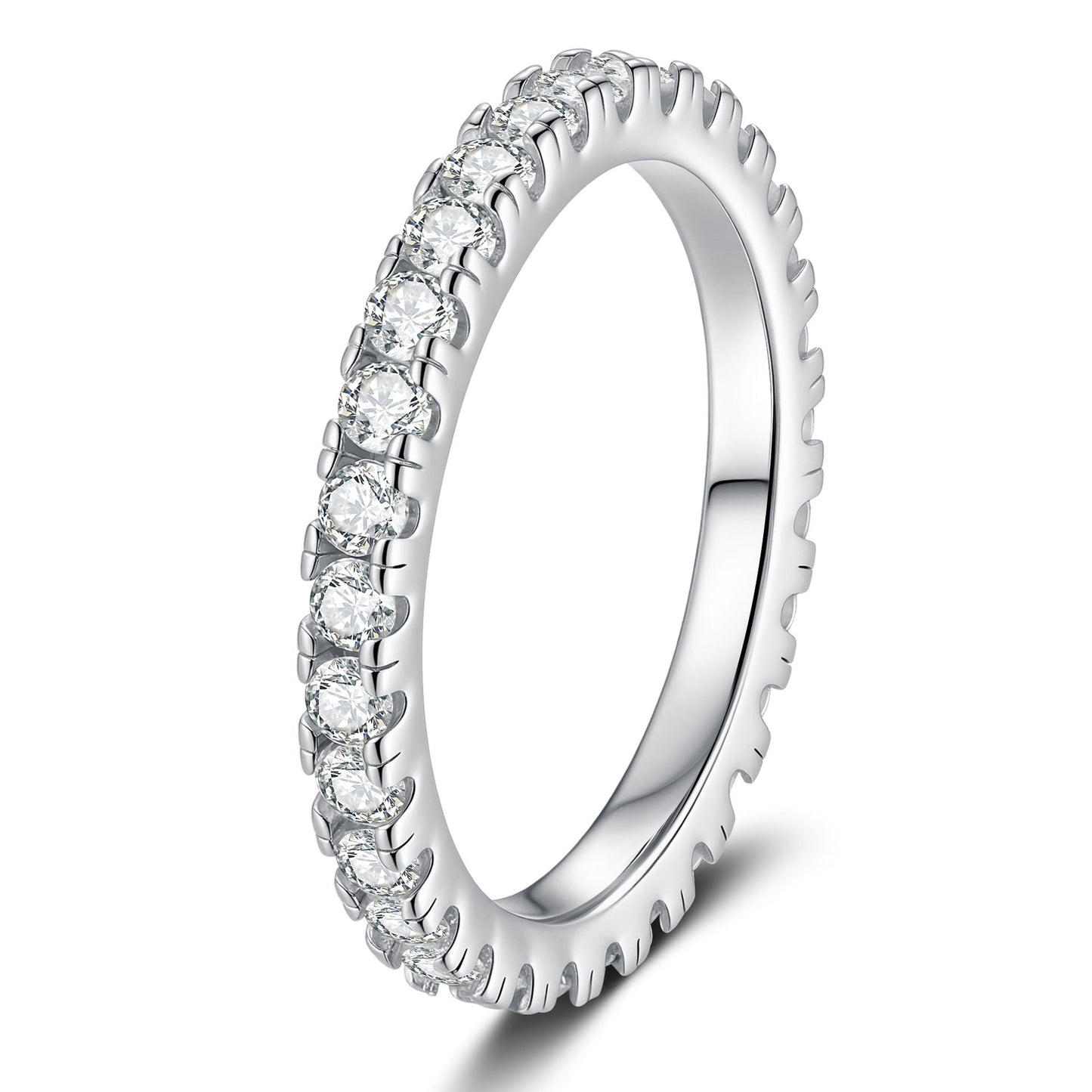 [Sophire]DAINTY 0.87CT FULL ETERNITY MOISSANITE RING