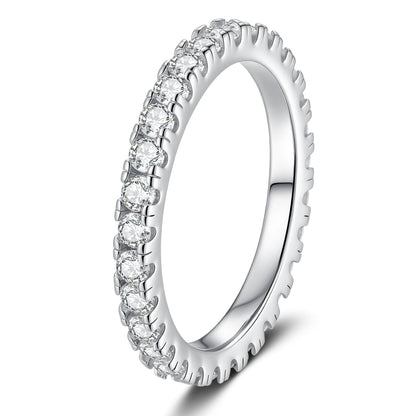 [Sophire]DAINTY 0.87CT FULL ETERNITY MOISSANITE RING
