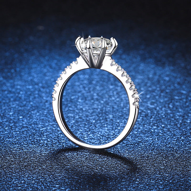 [Sophire]BOLD TIGER CLAW MOISSANITE ENGAGEMENT RING