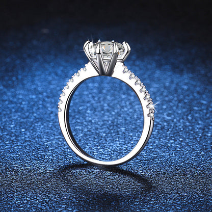 [Sophire]BOLD TIGER CLAW MOISSANITE ENGAGEMENT RING