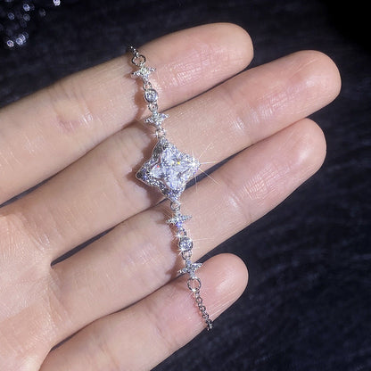 [Sophire]MARQUISE-CLOVER MOISSANITE BRACELET