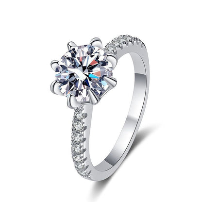 [Sophire]BOLD TIGER CLAW MOISSANITE ENGAGEMENT RING