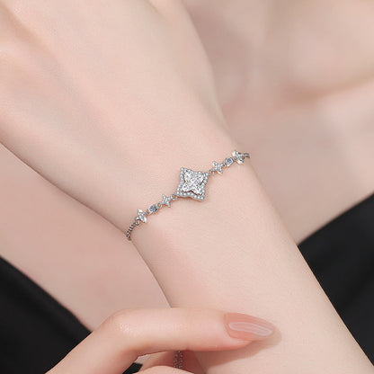 [Sophire]MARQUISE-CLOVER MOISSANITE BRACELET