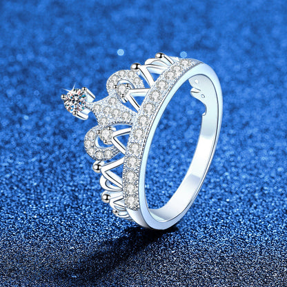 [Sophire]DREAMY CROWN MOISSANITE RING - 1.2CT ELEGANT PRINCESS STYLE