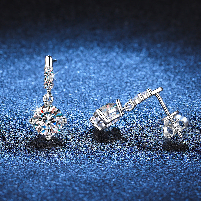 [Sophire]DYNAMIC TASSEL MOISSANITE DROP EARRINGS