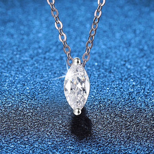 [Sophire]SOPHISTICATED MARQUISE-CUT MOISSANITE PENDANT NECKLACE