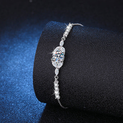 [Sophire]BLOOMING STAR-FLOWER MOISSANITE BRACELET