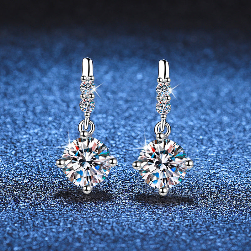[Sophire]DYNAMIC TASSEL MOISSANITE DROP EARRINGS