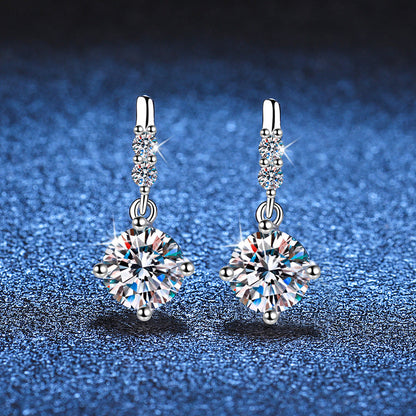 [Sophire]DYNAMIC TASSEL MOISSANITE DROP EARRINGS